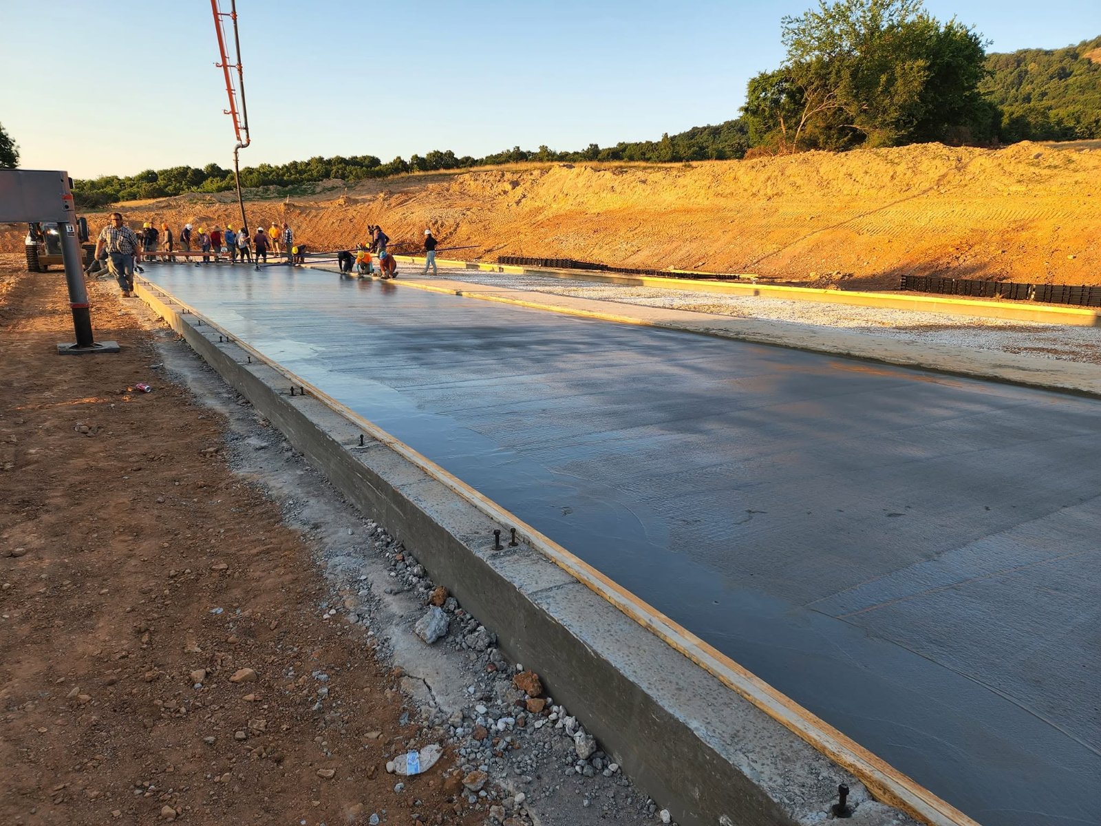Slab finishing
